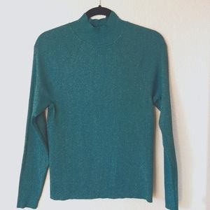 NWT💖💖💖Banana Republic Mock Turtleneck Shimmer Sweater